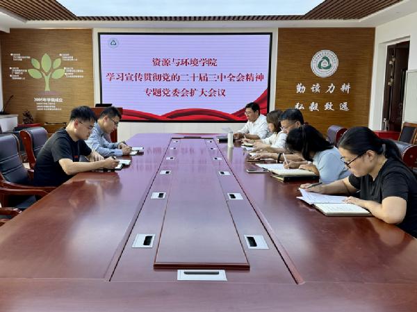 公司召开党委扩大会议专题研究部署学习贯彻党的二十届三中全会精神